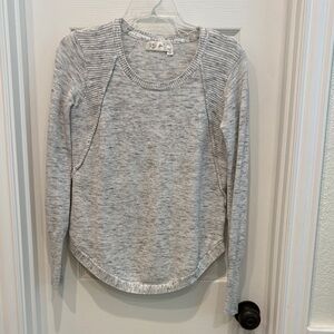 RD Style Heather Gray Knit Pullover Sweatshirt